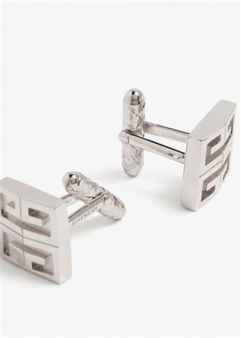 4G cufflinks in metal .